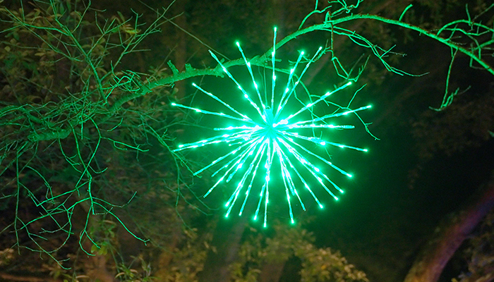 green star holiday light